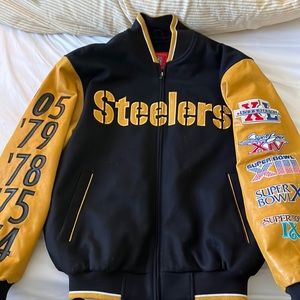 Vintage Pittsburg Steelers super bowl champions letterman jacket